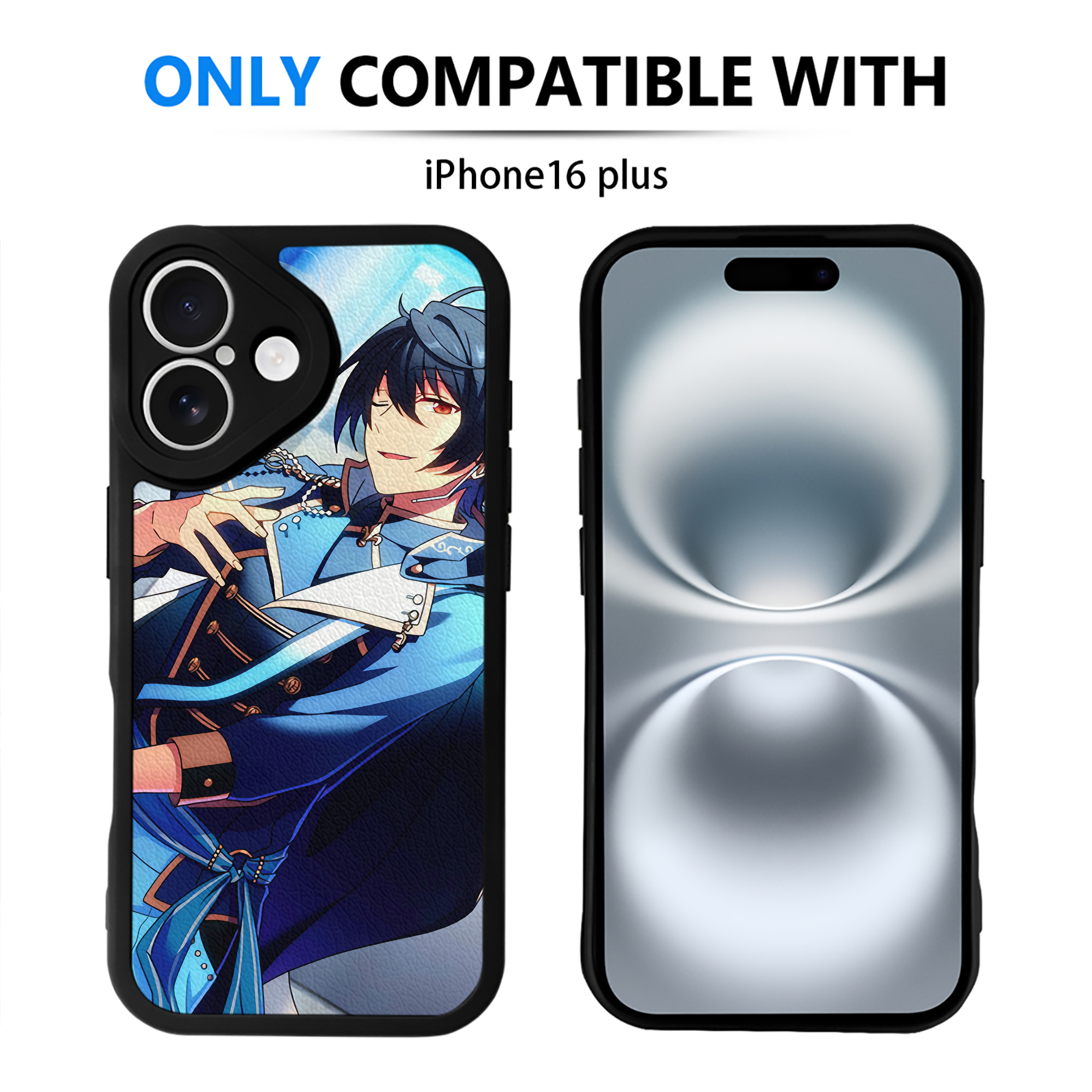 （画像用） あんさんぶるスターズ! Ensemble Stars 【iPhone 16シリーズ対応】シリコンスマホケース（レザー調） 材質：シリコン